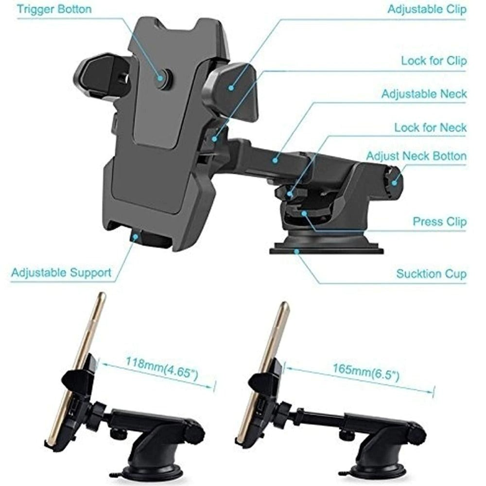 Universal Windshield Car Phone Holder